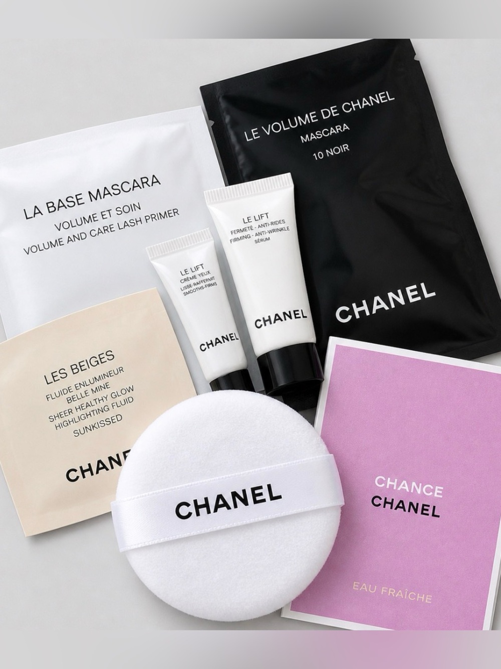 Chanel Luxury Beauty Bundle 7pc Set Perfume Skincare Makeup